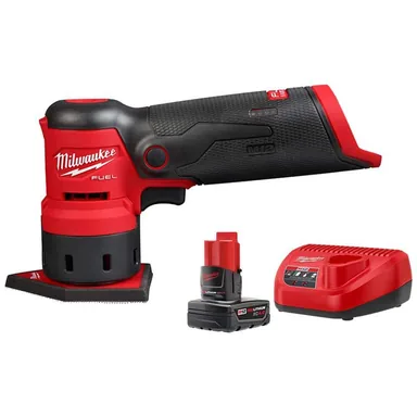 Milwaukee 2531-20-48-59-2440, bundle: M12 FUEL 12-Volt Lithium-Ion Brushless Cordless Orbital Detail Sander with M12 XC 4.0Ah Battery Starter Kit