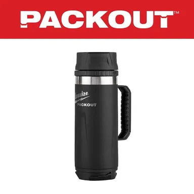 Milwaukee 48-22-8394B, accessory: PACKOUT Black 18 Oz. Insulated Mug with Sip Lid