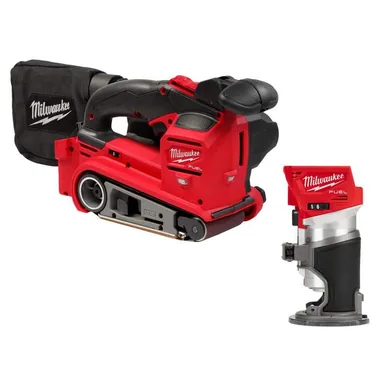 Milwaukee 2832-20-2723-20, bundle: M18 FUEL 18V Lithium-Ion Cordless 3 in. x 18 in. Belt Sander w/Compact Router