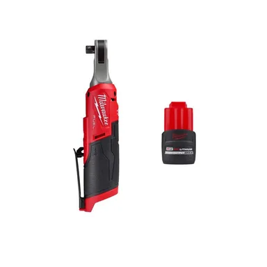 Milwaukee 2567-20-48-11-2425, bundle: M12 FUEL 12-Volt Lithium-Ion Brushless Cordless High Speed 3/8 in. Ratchet w/CP High Output 2.5 Ah Battery Pack