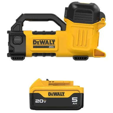 DeWalt DCE050BWDCB205, bundle: 20V MAX Lithium-Ion Cordless Liquid Transfer Pump with 20V MAX Premium 5.0 Ah Battery Pack