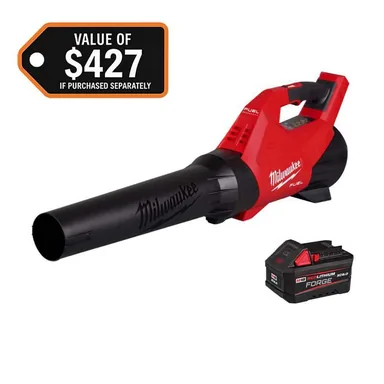 Milwaukee 3017-20-48-11-1861, bundle: M18 FUEL 120 MPH 500 CFM 18V Brushless Cordless Battery Powered Leaf Blower with (1) 6.0 Ah FORGE Battery