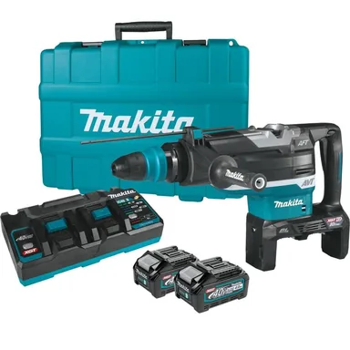 Makita GRH06PM, kit: Makita GRH06PM 80V max (40V max X2) XGT Brushless 2" SDS-MAX AVT Rotary Hammer Kit, AFT, AWS Capable (4.0Ah)
