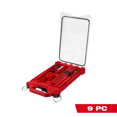 Milwaukee 49-16-2880, accessory: Saw Chain Sharpening Set with PACKOUT Low-Profile Compact Organizer (9 Piece) (photograph from the Home Depot listing)