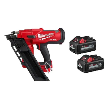 Milwaukee 2745-20-48-11-1862, bundle: M18 FUEL 3-1/2 in. 18-Volt 30-Degree Lithium-Ion Brushless Cordless Framing Nailer w/2-Pack of 6.0ah Batteries