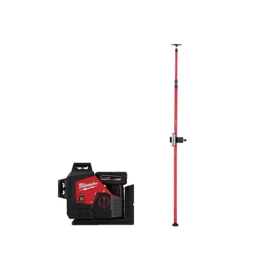 Milwaukee 3632-21-48-35-1511, bundle: M12 Green 250 ft. 3-Plane Laser Level Kit with One 4.0 Ah Battery with 12 ft. Telescoping Laser Level Pole