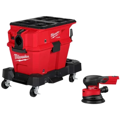 Milwaukee 0914-20-2837-20, bundle: M18 FUEL NEXUS 6 Gal. Wet/Dry Vacuum w/ PACKOUT & VACLINK with M18 FUEL 5 in. Random Orbit Sander (Tool-Only)