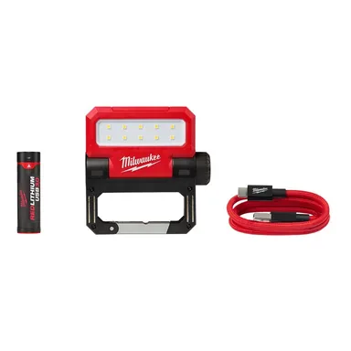 Milwaukee 2114-21, kit: 550 Lumens LED REDLITHIUM USB Pivoting Flood Light