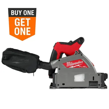 Milwaukee 2831-20, bare tool: M18 FUEL 18V Lithium-Ion Cordless Brushless 6-1/2 in. Plunge Cut Track Saw (Tool-Only)