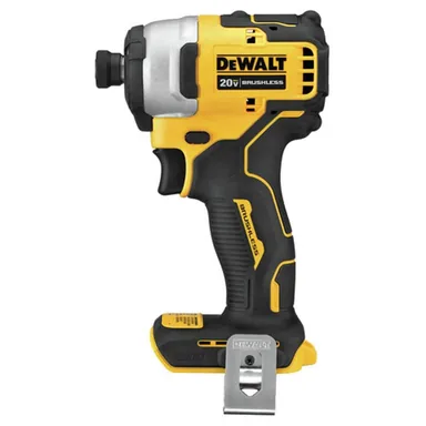 DeWalt DCF809B, bare tool: ATOMIC 20V MAX Cordless Brushless Compact 1/4 in. Impact Driver (Tool Only) (photograph from the Home Depot listing)