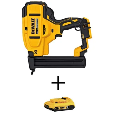 DeWalt DCN681BWDCB203, bundle: 20V MAX XR Lithium-Ion Cordless 18-Gauge Narrow Crown Stapler with 20V MAX Compact Lithium-Ion 2.0Ah Battery Pack