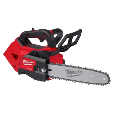 Milwaukee 2826-20C, bare tool: M18 FUEL 12 in. 18V Lithium-Ion Brushless Cordless Battery Top Handle Chainsaw (Tool Only)