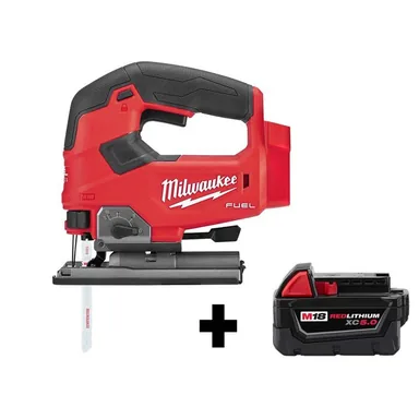 Milwaukee 2737-20-48-11-1850, bundle: M18 FUEL 18-Volt Lithium-Ion Brushless Cordless Jig Saw with M18 5.0 Ah Battery