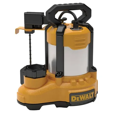 DeWalt DXWP62383, standalone tool: 1/3 hp. Stainless Steel/Cast Iron Submersible Sump Pump