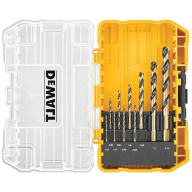 DeWalt DWA1180, accessory: Black and Gold Twist Drill Bit Set (10-Piece)
