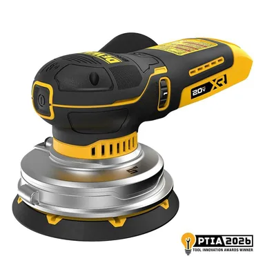 DeWalt DCW211B, bare tool: 20-Volt Cordless 5 in. Random Orbit Sander (Tool Only) (photograph from the Home Depot listing)