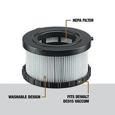 DeWalt DC5151H, accessory: HEPA Replacement Filter for DC515