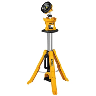 DeWalt DCL079B, bare tool: 20V MAX 4000-Lumen Adjustable LED Tripod Light (photograph from the Home Depot listing)