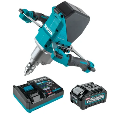 Makita GTU01M1, kit: Makita GTU01M1 40V max XGT Brushless Cordless 1/2" Mixer Kit (4.0Ah)