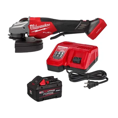 Milwaukee 3674-20-48-59-1881, bundle: M18 FUEL 18-Volt Lithium-Ion Brushless Cordless 7 in. Braking Grinder with Variable Speed w/ 8. 0Ah Battery/Charger