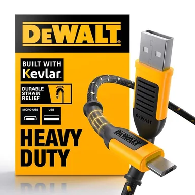 DeWalt 131 1322 DW2, unclassified: 6 ft. Reinforced Braided Cable for Micro-USB