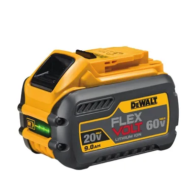DeWalt DCB609, accessory: FLEXVOLT 20V/60V MAX Lithium-Ion 9.0Ah Battery (photograph from the Home Depot listing)