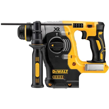 DeWalt DCH273B, bare tool: 20V MAX XR Cordless Brushless 1 in. SDS Plus L-Shape Rotary Hammer (Tool Only) (photograph from the Home Depot listing)
