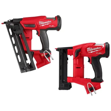 Milwaukee 2841-20-2749-20, bundle: M18 FUEL 18-Volt Lithium-Ion Brushless Cordless Gen II 16-Gauge Angled Finish Nailer with Narrow Crown Stapler