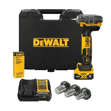 DeWalt DCE410P1, kit: 20-Volt MAX XR 1-1/2 in. PEX Expander Kit with 5.0 Ah Battery and Charger