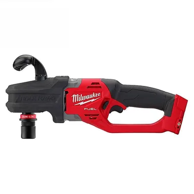 Milwaukee 2808-20, bare tool: M18 FUEL 18V Lithium-Ion Brushless Cordless Hole Hawg 7/16 in. Right Angle Drill W/ Quick-Lok (Tool-Only) (photograph from the Home Depot listing)