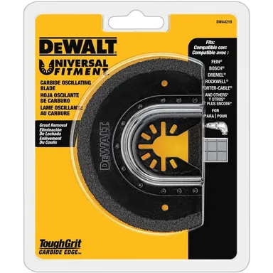DeWalt DWA4219, accessory: Oscillating Carbide Grout Removal Blade