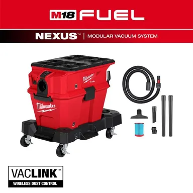 Milwaukee 0914-20, bare tool: M18 FUEL NEXUS 6 Gallon Wet/Dry Vacuum with PACKOUT Compatibility and VACLINK (photograph from the Home Depot listing)