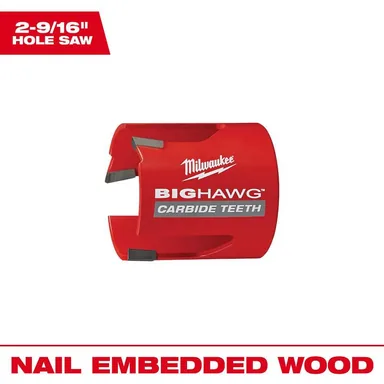 Milwaukee 49-56-9220, accessory: 2-9/16 in. Big Hawg Carbide Hole Saw