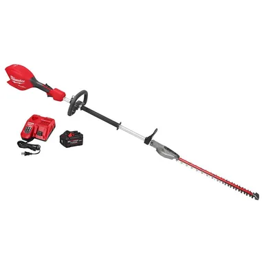 Milwaukee 3043-21, kit: M18 Fuel 18-Volt 20 in. Brushless Cordless Battery Powered Short Pole Hedge Trimmer 8.0 Ah Forge Battery Rapid Charger