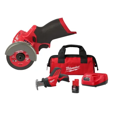 Milwaukee 2522-20-2420-21, bundle: M12 FUEL 12V Lithium-Ion Brushless Cordless 3 in. Cut Off Saw, & HACKZALL Kit