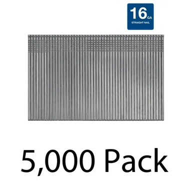 DeWalt DCS16200X2, kit: 2 in. x 16-Gauge Straight Finish Nails 2 Boxes (2500 per Box)