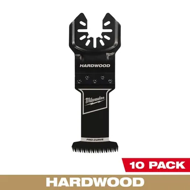 Milwaukee 49-25-1139, accessory: 1-3/8 in. High Carbon Steel Universal Fit Japanese Teeth Hardwood Cutting Multi-Tool Oscillating Blade (10-Pack)