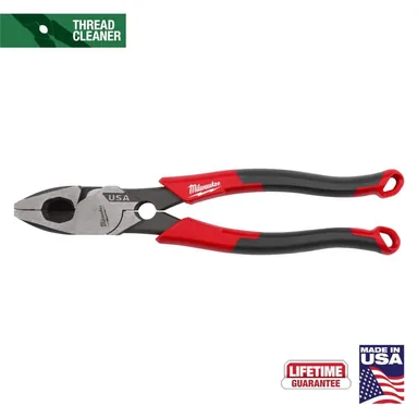 Milwaukee MT550T, unclassified: 9 in. Lineman's Pliers with Thread Cleaner / Fish Tape Puller and Comfort Grip