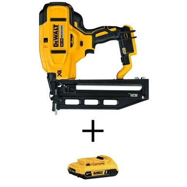 DeWalt DCN662BW203, bundle: 20V MAX Lithium-Ion Cordless XR 16-Gauge Finish Nailer with 20V Maximum 2.0Ah Compact Lithium-Ion Battery