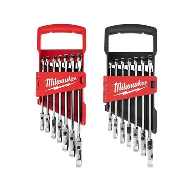 Milwaukee 48-22-9429-48-22-9529, bundle: 144-Position Flex-Head Ratcheting Combination Wrench Set SAE and METRIC (14-Piece)