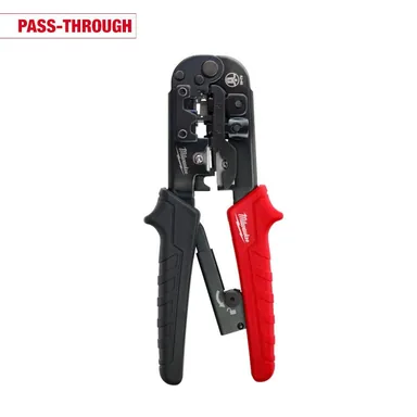 Milwaukee 48-22-3074, unpowered: Ratcheting Pass-Through Crimper & Stripper