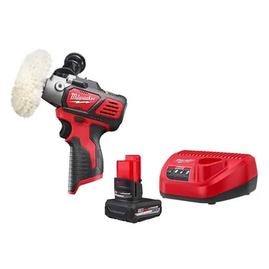Milwaukee 2438-20-48-59-2450B, bundle: M12 12V Lithium-Ion Cordless Variable Speed Polisher/Sander with HIGH OUTPUT XC5. 0 Starter Kit