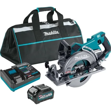 Makita GSR01M1, kit: Makita GSR01M1 40V max XGT Brushless Cordless Rear Handle 7-1/4" Circular Saw Kit (4.0Ah)