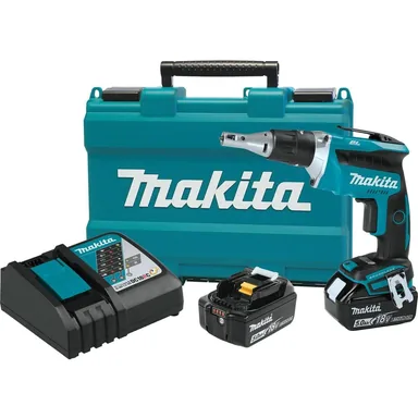Makita XSF03T, kit: Makita XSF03T 18V LXT Lithium-Ion Brushless Cordless 4,000 RPM Drywall Screwdriver Kit (5.0Ah)