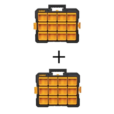 DeWalt DWST14121W2PK, accessory: 12 Compartment Small Parts Organizer Flip Bin (2 Pack)