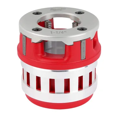 Milwaukee 48-36-1004, accessory: 1-1/4 in. Alloy NPT Forged Aluminum Die Head (photograph from the Home Depot listing)