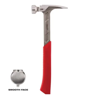 Milwaukee 48-22-9023, unpowered: 22 oz. Smooth Face Framing Hammer (photograph from the Home Depot listing)