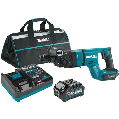 Makita GRH07M1, kit: Makita GRH07M1 40V max XGT Brushless Cordless 1-1/8" SDS-PLUS AVT Rotary Hammer (D-Handle) Kit, AFT, AWS Capable (4.0 Ah)