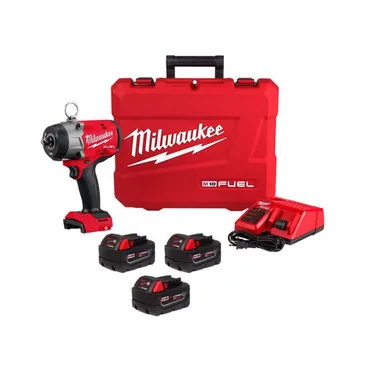 Milwaukee 2966-22-48-11-1850R, bundle: M18 FUEL18-Volt Lithium-Ion Brushless Cordless High Torque 1/2 in. Impact Wrench w/ Pin Detent Kit & (1) 5.0 Ah Battery