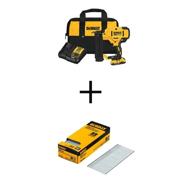 DeWalt DCN680D1W8200-2, bundle: 20V MAX XR Lithium-Ion 18-Gauge Cordless Brad Nailer Kit with 2 in. x 18-Gauge Metal Brad Nails (2500 per Pack)